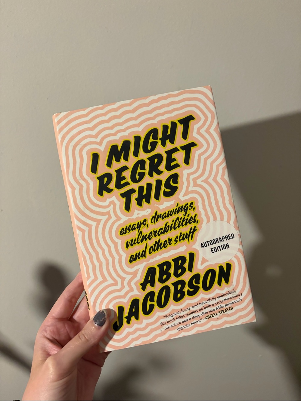 AUTOGRAPHED Abbi Jacobson I Might Regret This signed Book hardcover Broad City